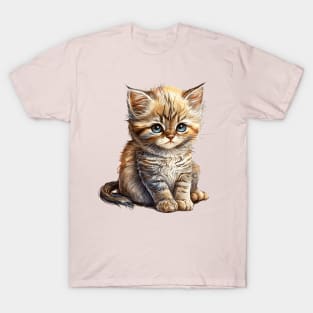 Cute anime cat kawaii kitten T-Shirt